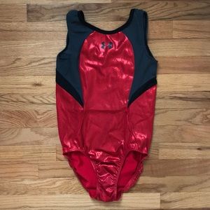 Under Armour Red and Black Leotard